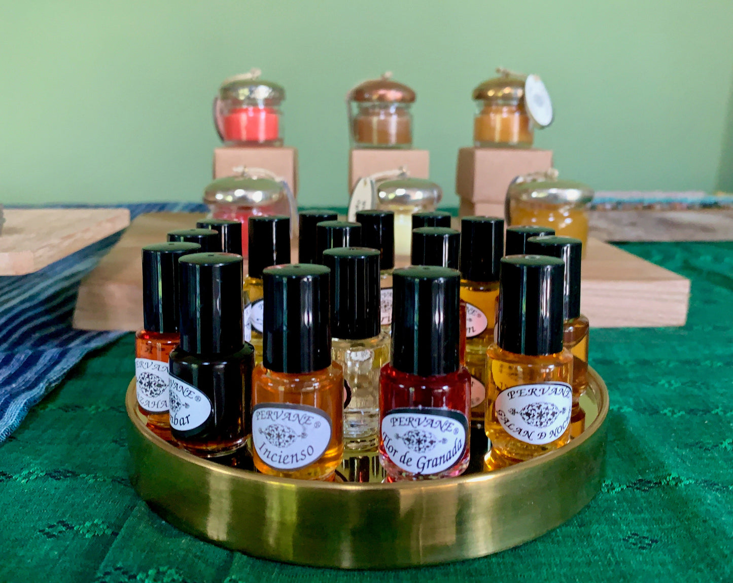 Parfum olie in mini roller, amber