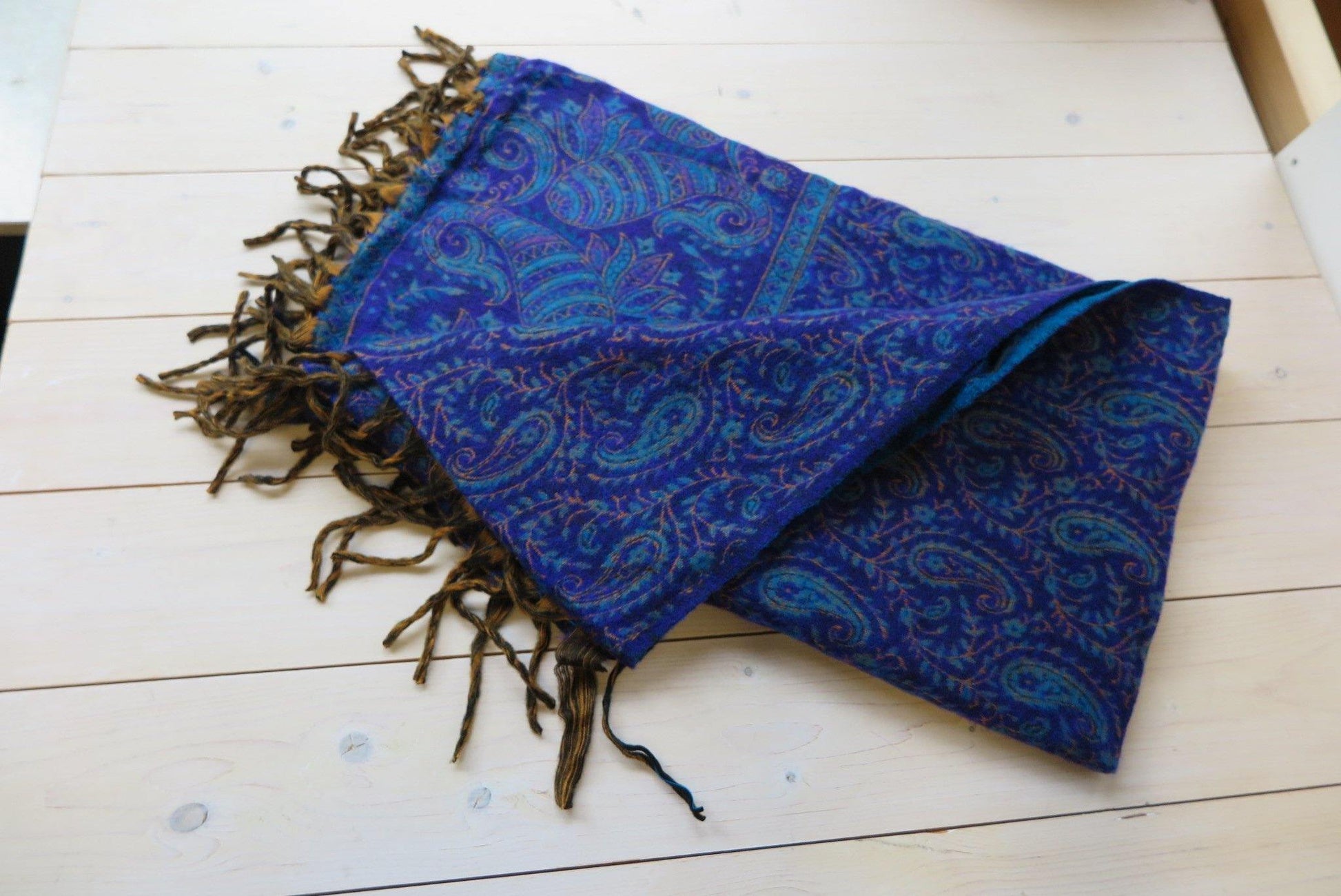 Paisley yakwol omslagdoek, yogadeken